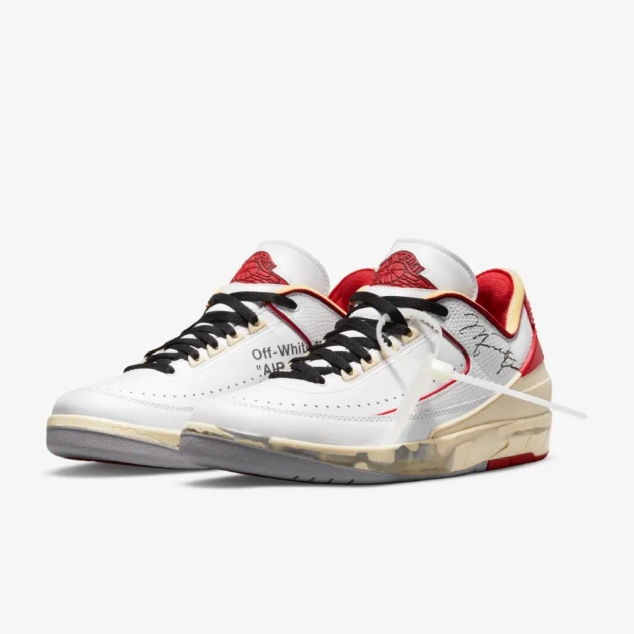 Jordan 2 Low Off White X Chicago White Red